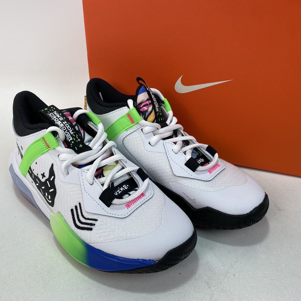 Nike Air Zoom Crossover GS Sprinkle Swoosh Kid Basketball DV1365-101. Sz 3.5Y